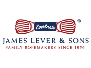 Logo of James Lever & Sons with a red and blue rope design and 'Everlasto' branding.